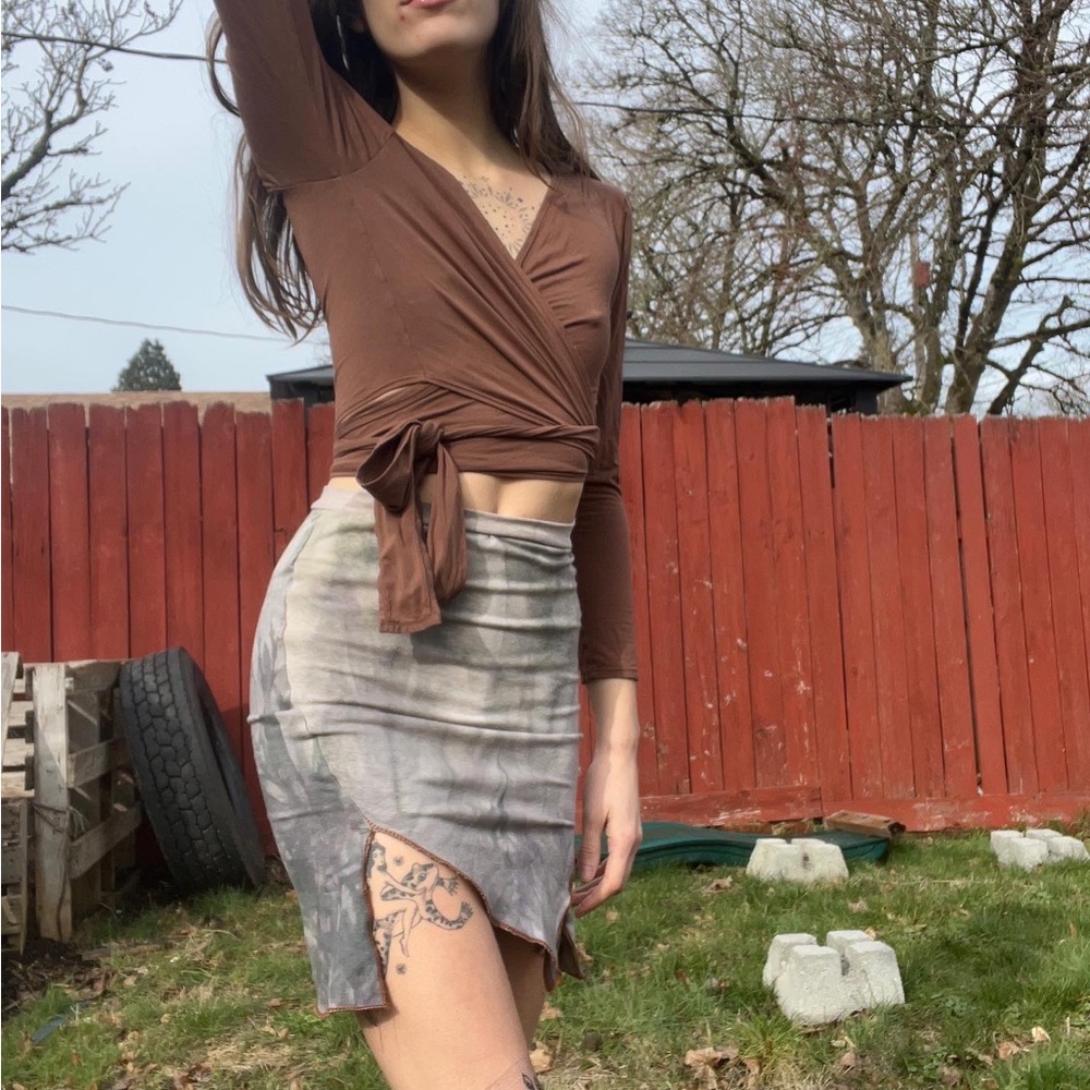 Sinew Moon fabric skirt XS